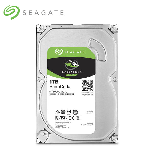 SEAGATE Barracuda Desktop Internal 3.5" Sata Drive, 1TB, 6GB/S, 7200RPM, 2YR WTY