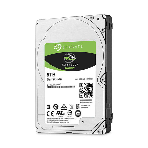 SEAGATE Baeeacuda Internal 2.5" Sata Drive, 5TB, 6GB/S, 5400RPM, 2YR WTY