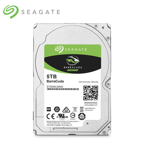 SEAGATE Baeeacuda Internal 2.5" Sata Drive, 5TB, 6GB/S, 5400RPM, 2YR WTY