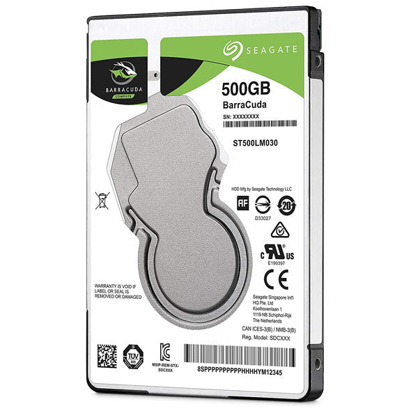 SEAGATE Barracuda Internal 2.5" Sata Drive, 500GB, 6GB/S, 5400RPM, 2YR WTY