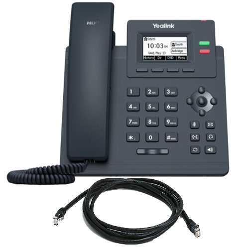 YEALINK (SIP-T31P) 2 LINE IP PHONE WITH HANDSET , 2 PORTS 10/100M ETHERNET SWTICH