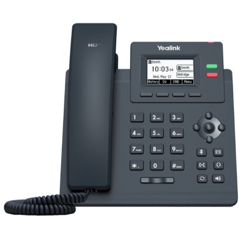 YEALINK (SIP-T31P) 2 LINE IP PHONE WITH HANDSET , 2 PORTS 10/100M ETHERNET SWTICH