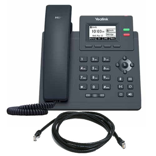 YEALINK (SIP-T31P) 2 LINE IP PHONE WITH HANDSET , 2 PORTS 10/100M ETHERNET SWTICH