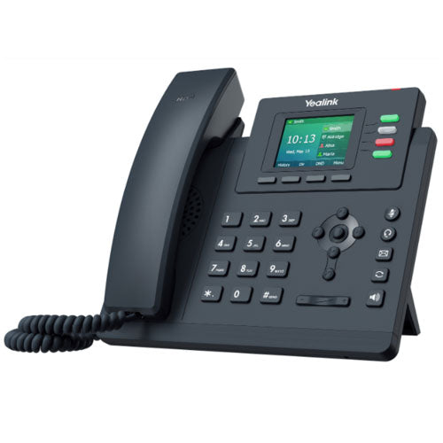 YEALINK (SIP-T33G) 4 Line Gigabit IP Phone with Handset, 2.4" LCD Screen