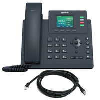 Yealink (SIP-T33G) 4 Line Gigabit IP Phone with Handset, 2.4" LCD Screen