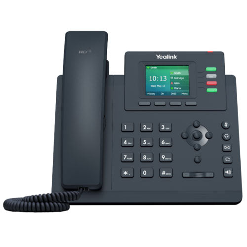 YEALINK (SIP-T33G) 4 Line Gigabit IP Phone with Handset, 2.4" LCD Screen