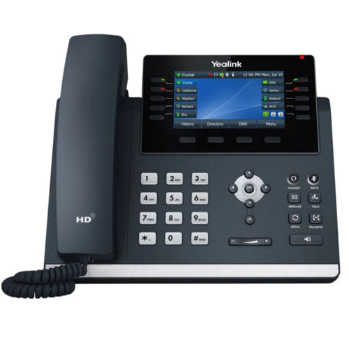 YEALINK (SIP-T46U) 16 Line IP Phone with Handset, 4.3" LCD Screen