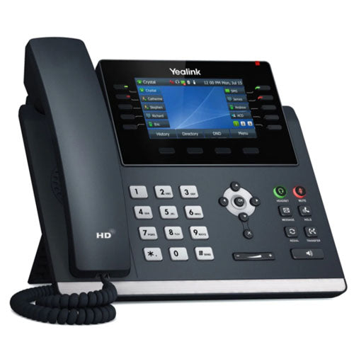 YEALINK (SIP-T46U) 16 Line IP Phone with Handset, 4.3" LCD Screen