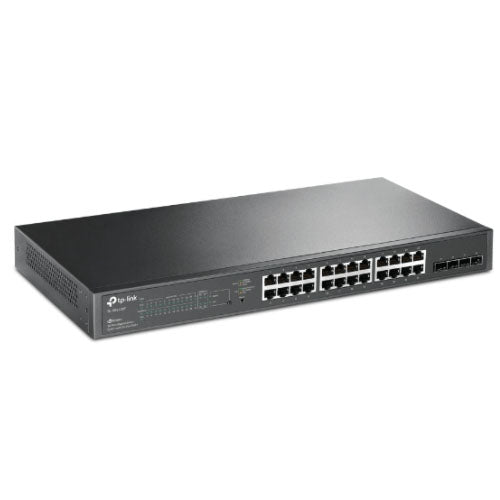 TP-LINK TL-SG2428P Jetstream 28 Port Gigabit Smart Switch, GbE(28),POE(24),SFP(4)