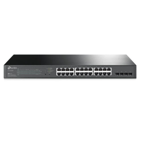 TP-LINK TL-SG2428P Jetstream 28 Port Gigabit Smart Switch, GbE(28),POE(24),SFP(4)