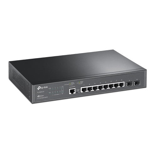 TP-LINK (TL-SG3210) 8 Port Gigabit L2+ Managed Switvh GbE(8),SFP(2), 5YR