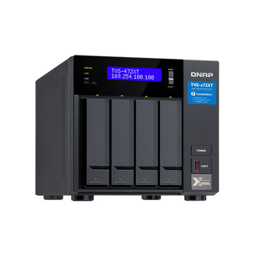 QNAP 4-Bay NAS (No Disk) Intel QC 3.1GHz, 4GB, 10GbE(1), GbE(2), T3(2), TWR, 2YR WTY