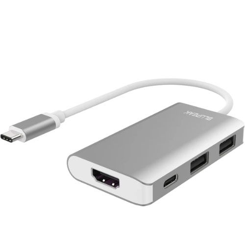 BLUPEAK USB-C Multi-Port Hub, 4K HDMI(1), USB3.0(2), USB-C(1), PD, 2YR WTY