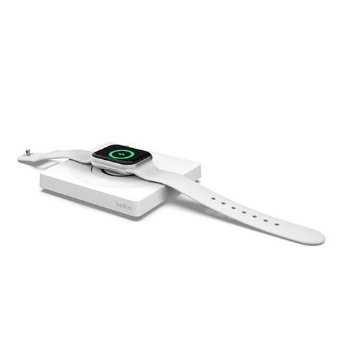 BELKIN BoostCharge Pro Portable Fast Charger For Apple Watch, White