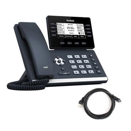 YEALINK (SIP-T53) 12 Line IP Phone with HandsetT, 3.7" AdjustableLCD Screen