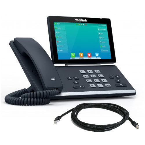 YEALINK (SIP-T57W) 16 Line IP Phone with Handset,Bluetooth and Wifi,7" LCD Screen